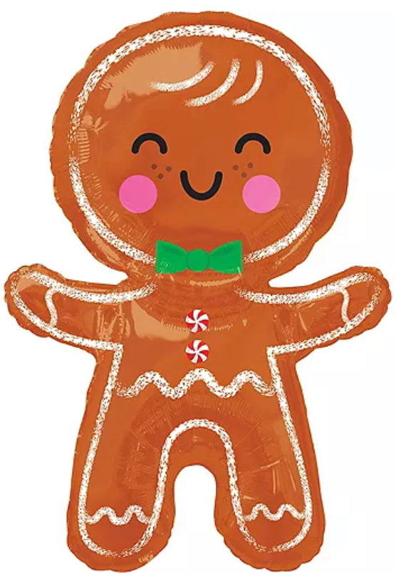 31” Gingerbread Man Foil Balloon