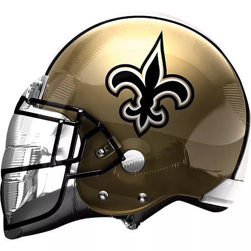 21” Saints Football Helmet Mylar