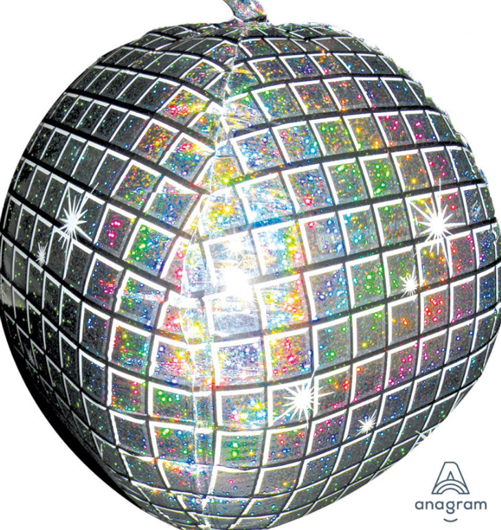 15” Holographic Disco Orbz Foil Balloon